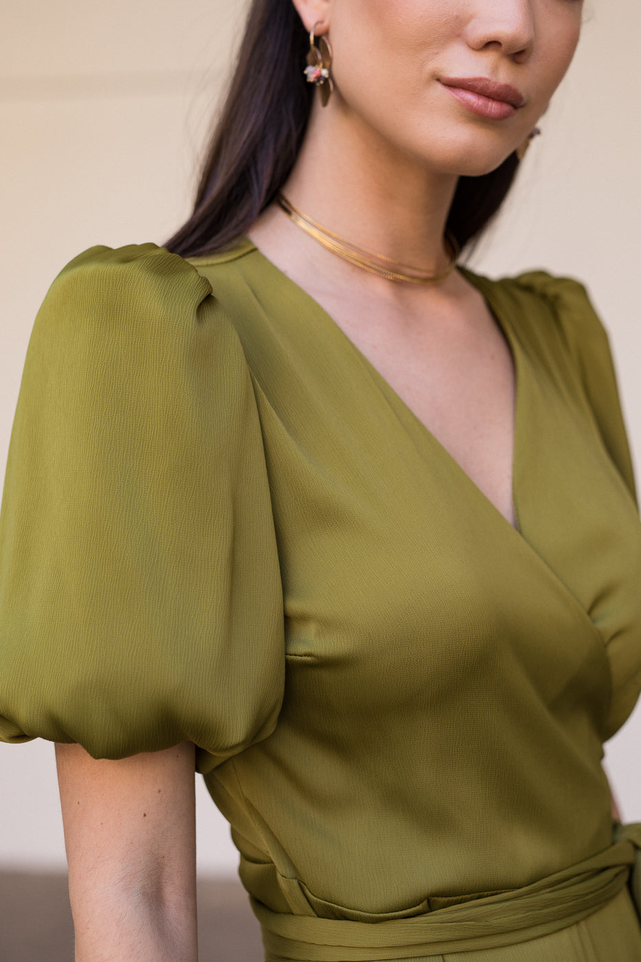 Vestido midi Lola Bordeaux