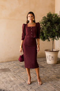 Vestido midi lolita com franjas