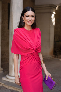 Vestido midi Lola Bordeaux