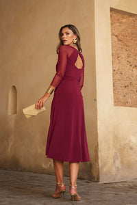 Vestido midi lolita com franjas