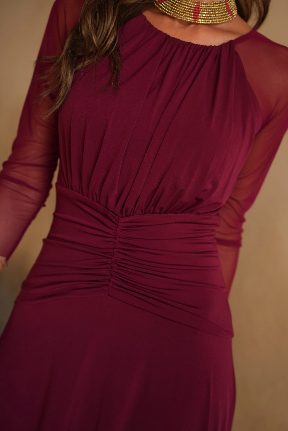 Vestido midi lolita com franjas