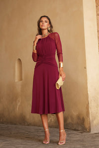 Vestido midi lolita com franjas