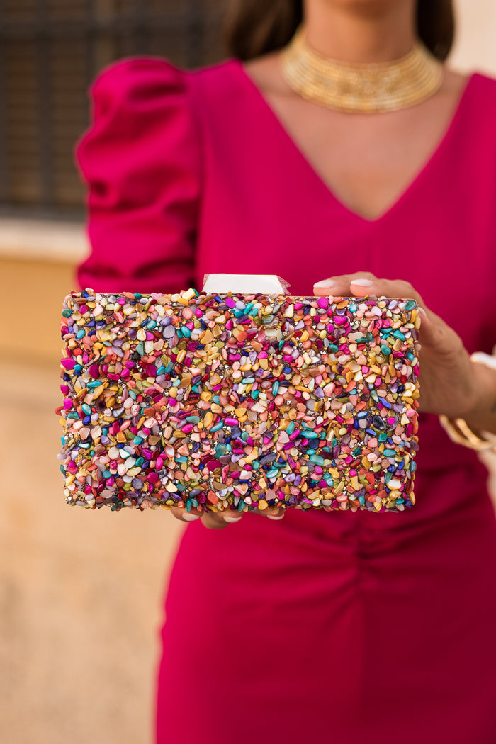 Bolsa de convidados de seixo