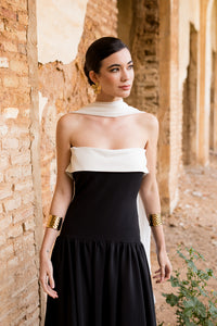 Vestido midi Lola Bordeaux