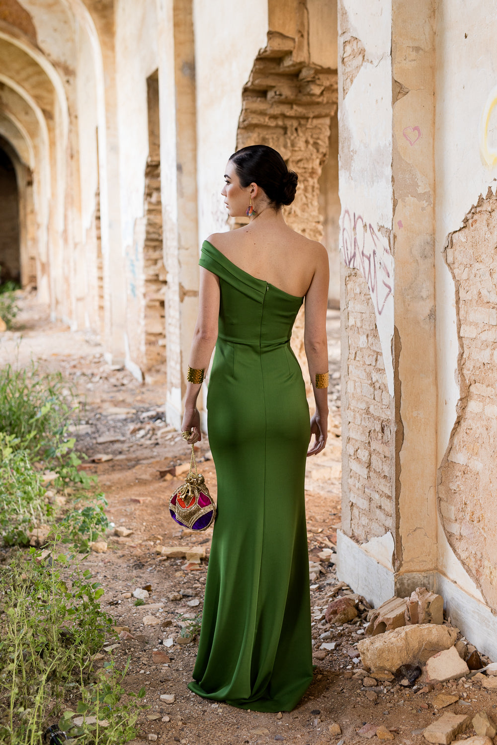 Vestido longo lavanda Anastasia