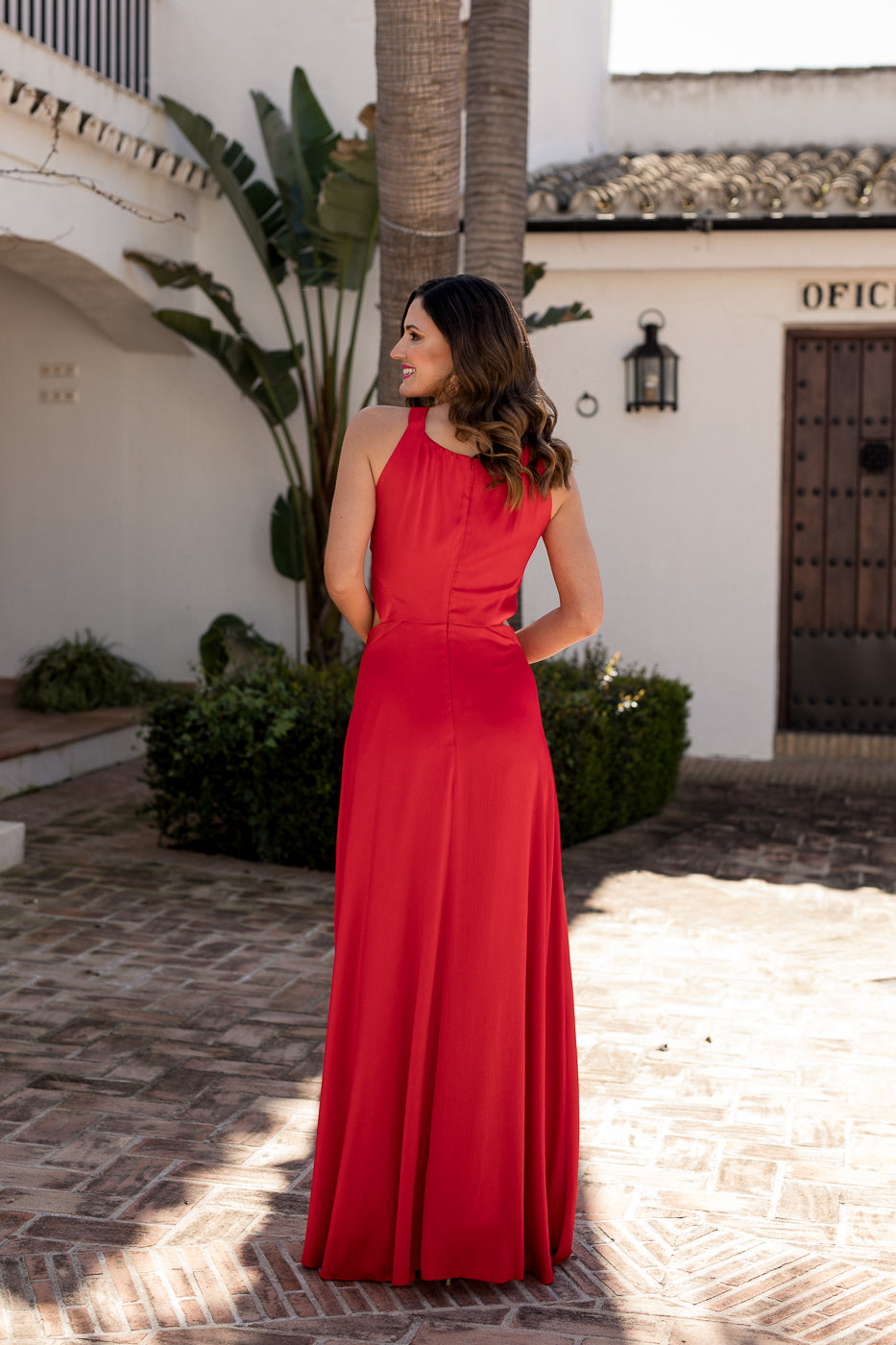 Vestido Halter Maxi flor