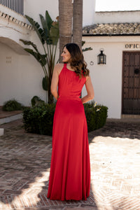 Vestido Flor Maxi Halter