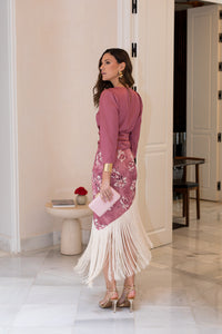 Vestido midi lolita com franjas