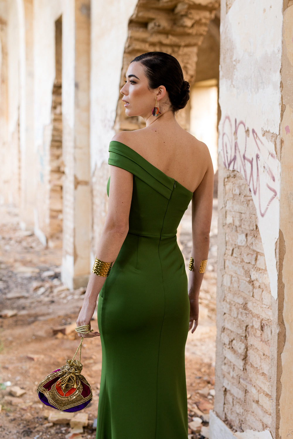 Vestido longo lavanda Anastasia