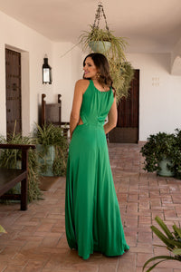 Vestido Flor Maxi Halter