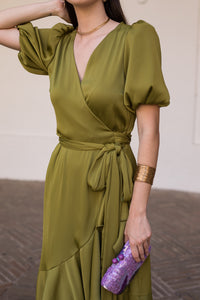 Vestido midi Lola Bordeaux