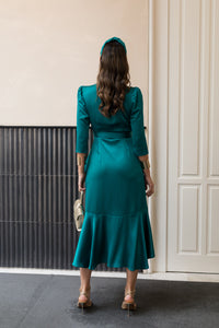 Vestido midi Lola Bordeaux