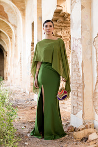 Vestido longo lavanda Anastasia