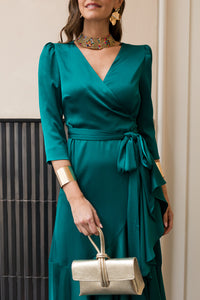 Vestido midi Lola Bordeaux