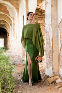Vestido longo lavanda Anastasia