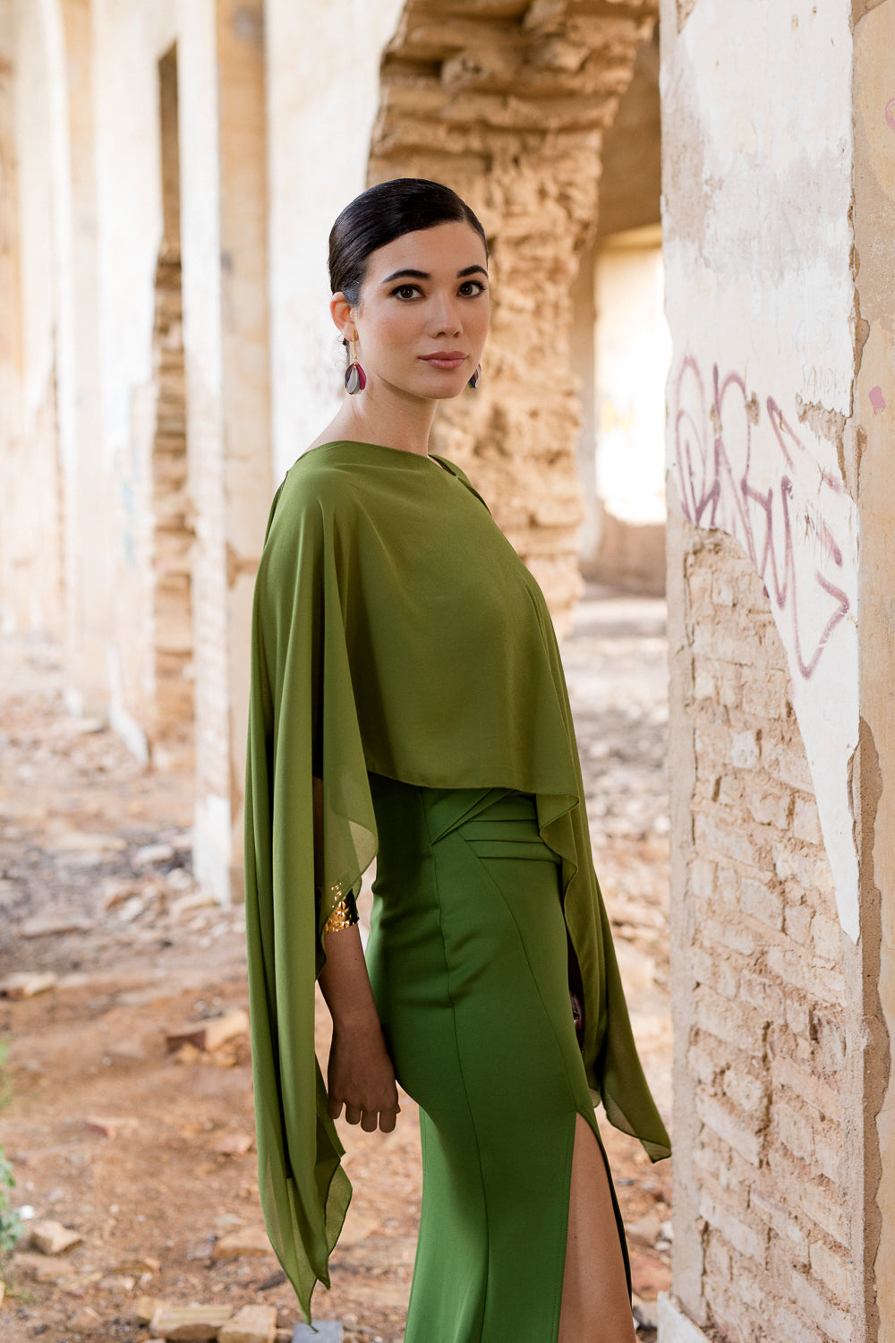 Vestido longo lavanda Anastasia