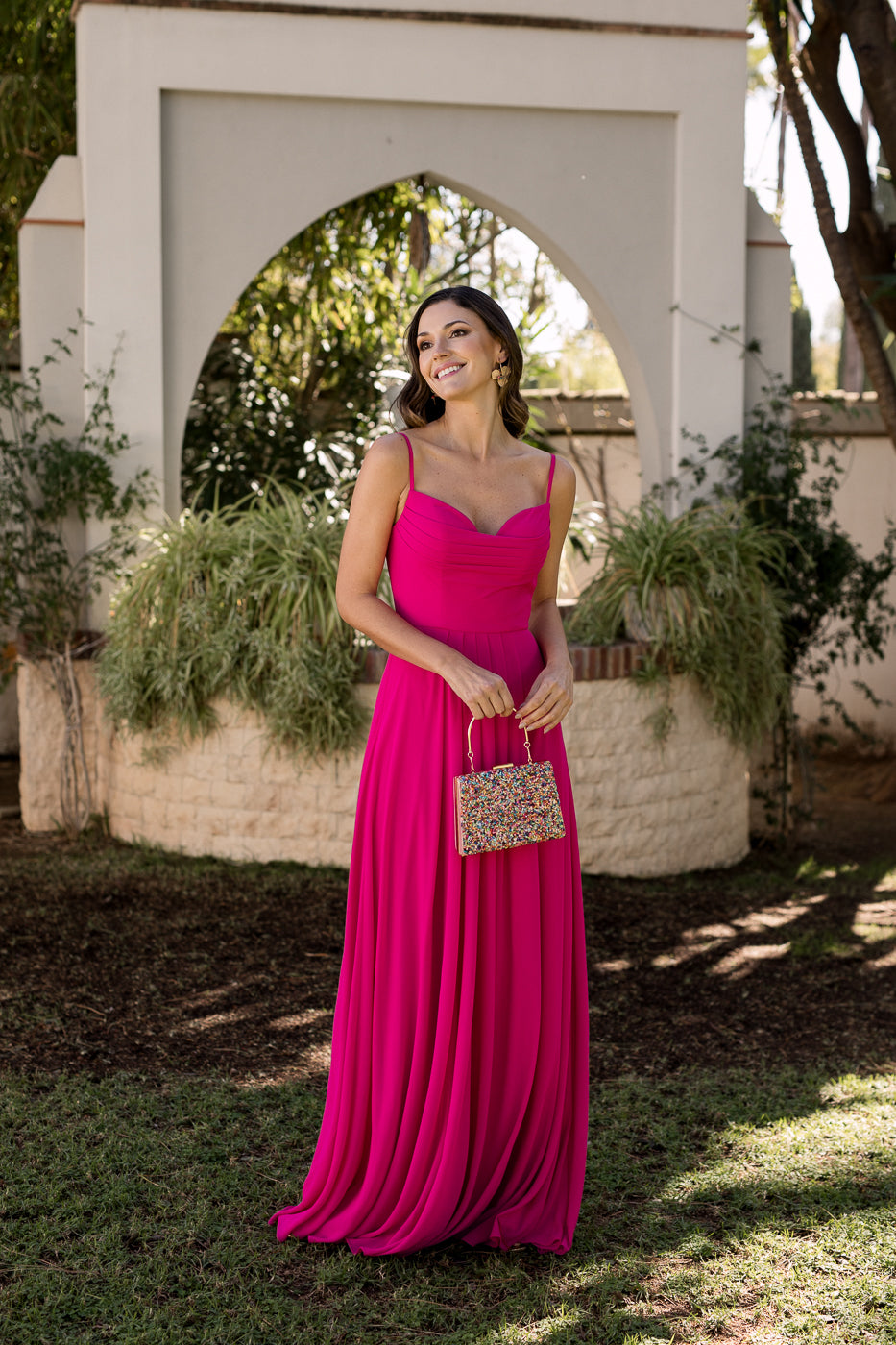 Vestido Rosa Flor de Laranjeira