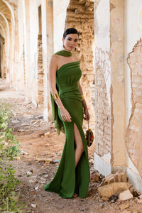 Vestido longo lavanda Anastasia