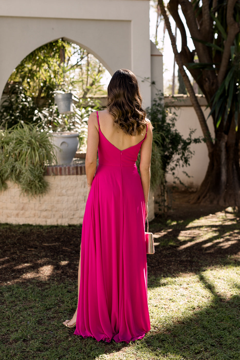 Vestido Rosa Flor de Laranjeira