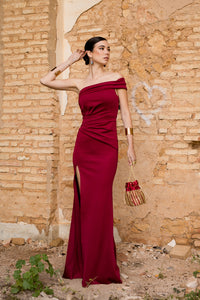 Vestido longo lavanda Anastasia