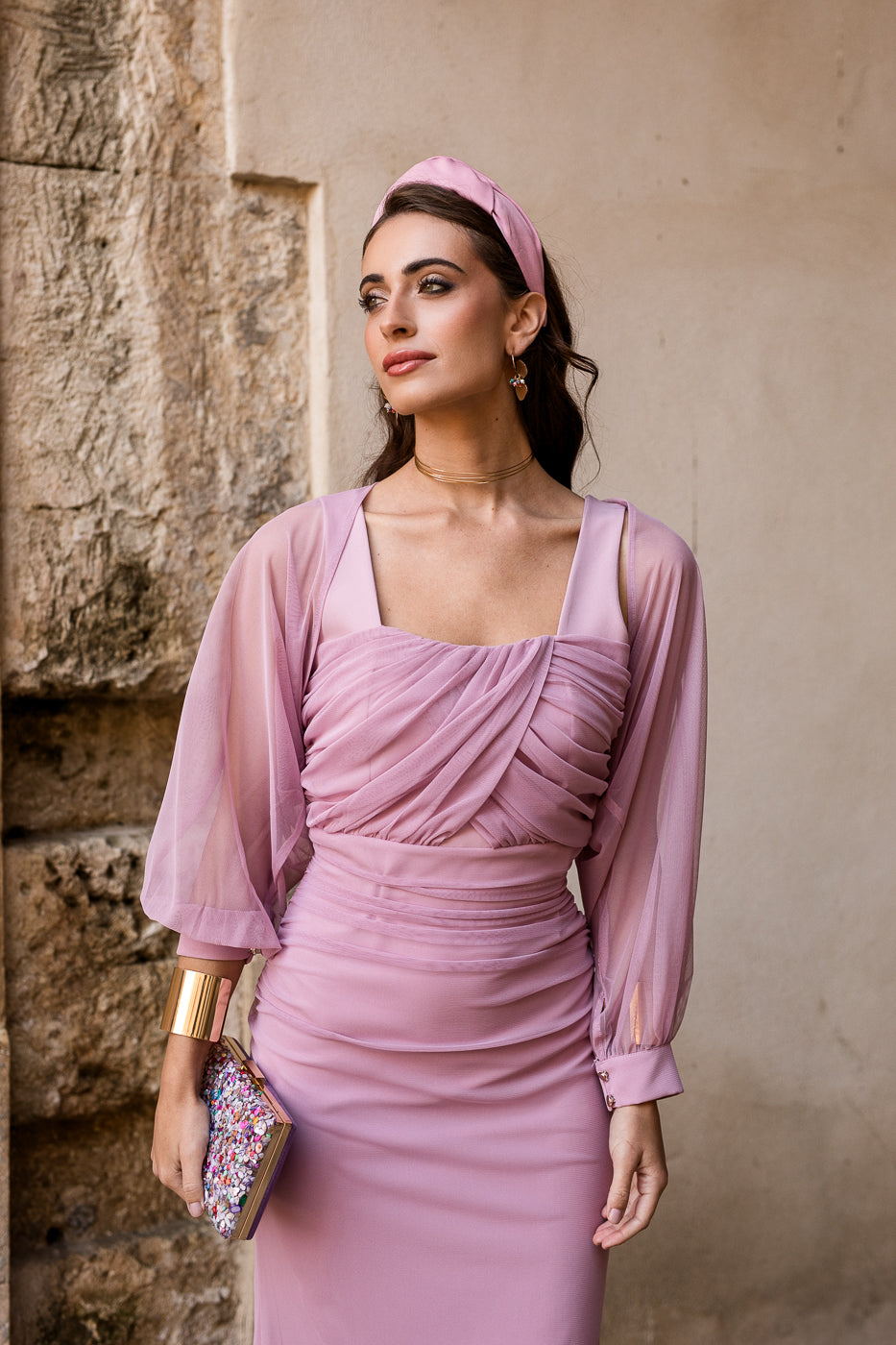 Bolsa de convidados de seixo