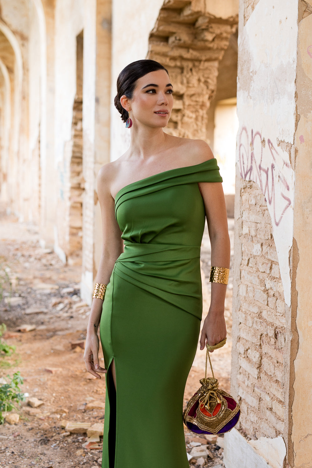 Vestido longo lavanda Anastasia