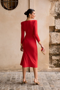 Vestido midi lolita com franjas