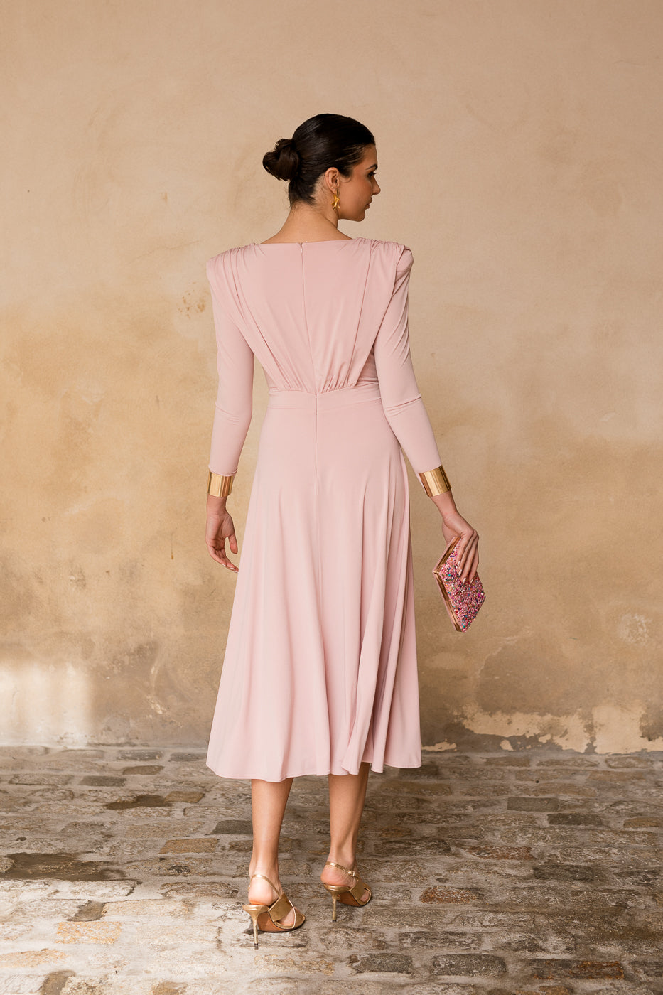 Vestido midi lolita com franjas