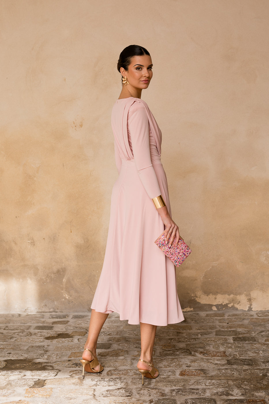 Vestido midi lolita com franjas