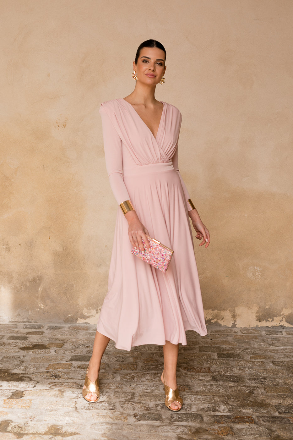 Vestido midi lolita com franjas