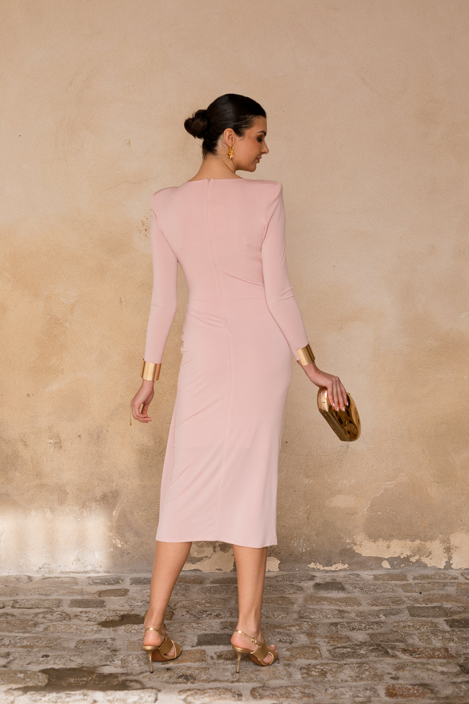 Vestido midi lolita com franjas