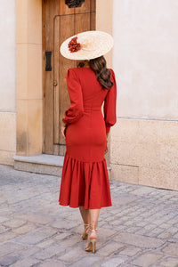 Vestido midi lolita com franjas