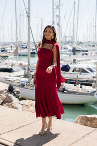 Vestido midi lolita com franjas
