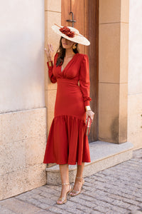 Vestido midi lolita com franjas