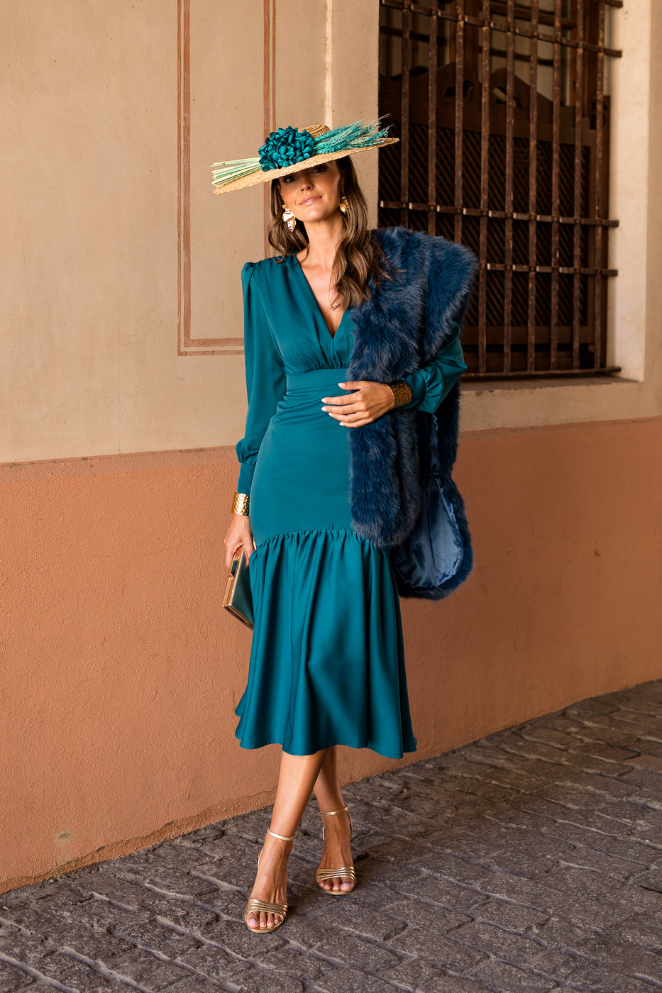 Vestido midi lolita com franjas