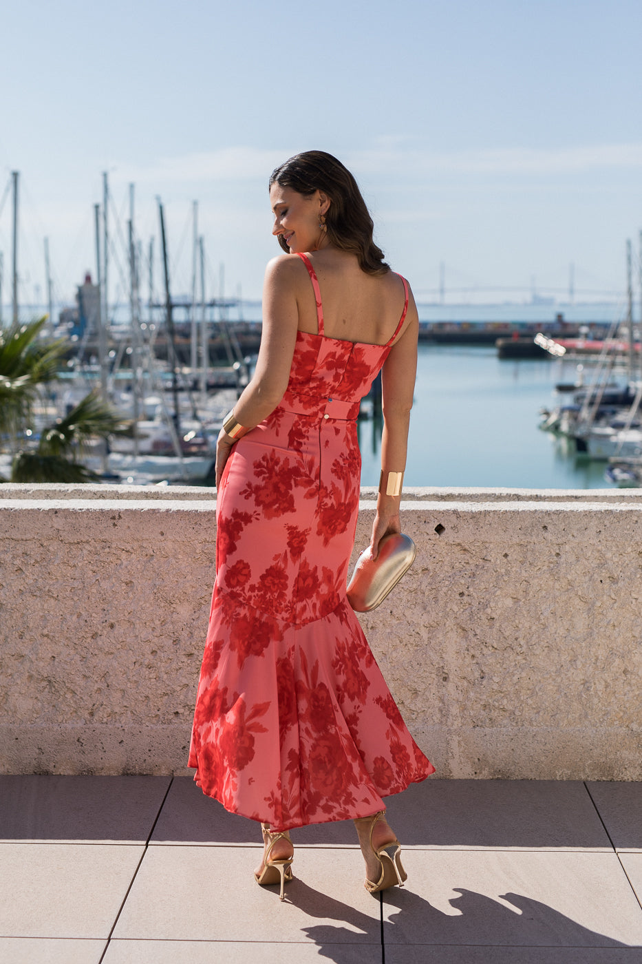 Vestido midi lolita com franjas