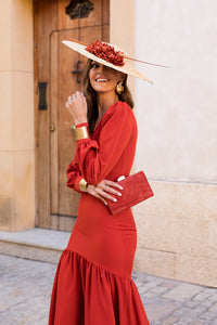 Vestido midi lolita com franjas