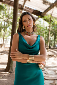 Vestido midi lolita com franjas