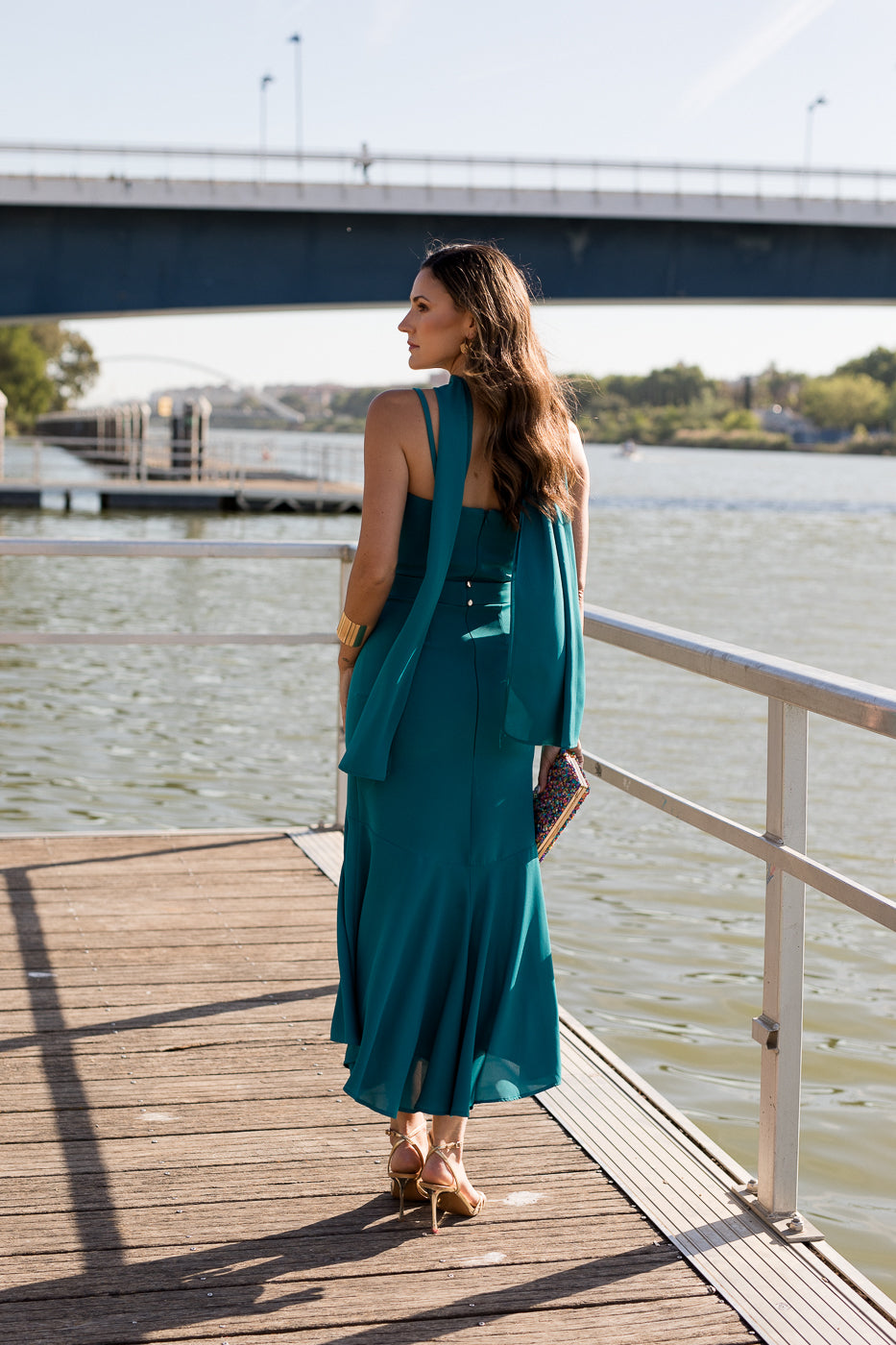 Vestido midi lolita com franjas