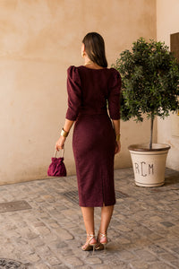 Vestido midi lolita com franjas