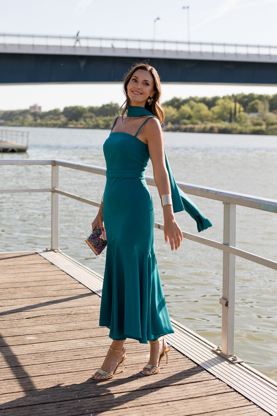 Vestido midi lolita com franjas