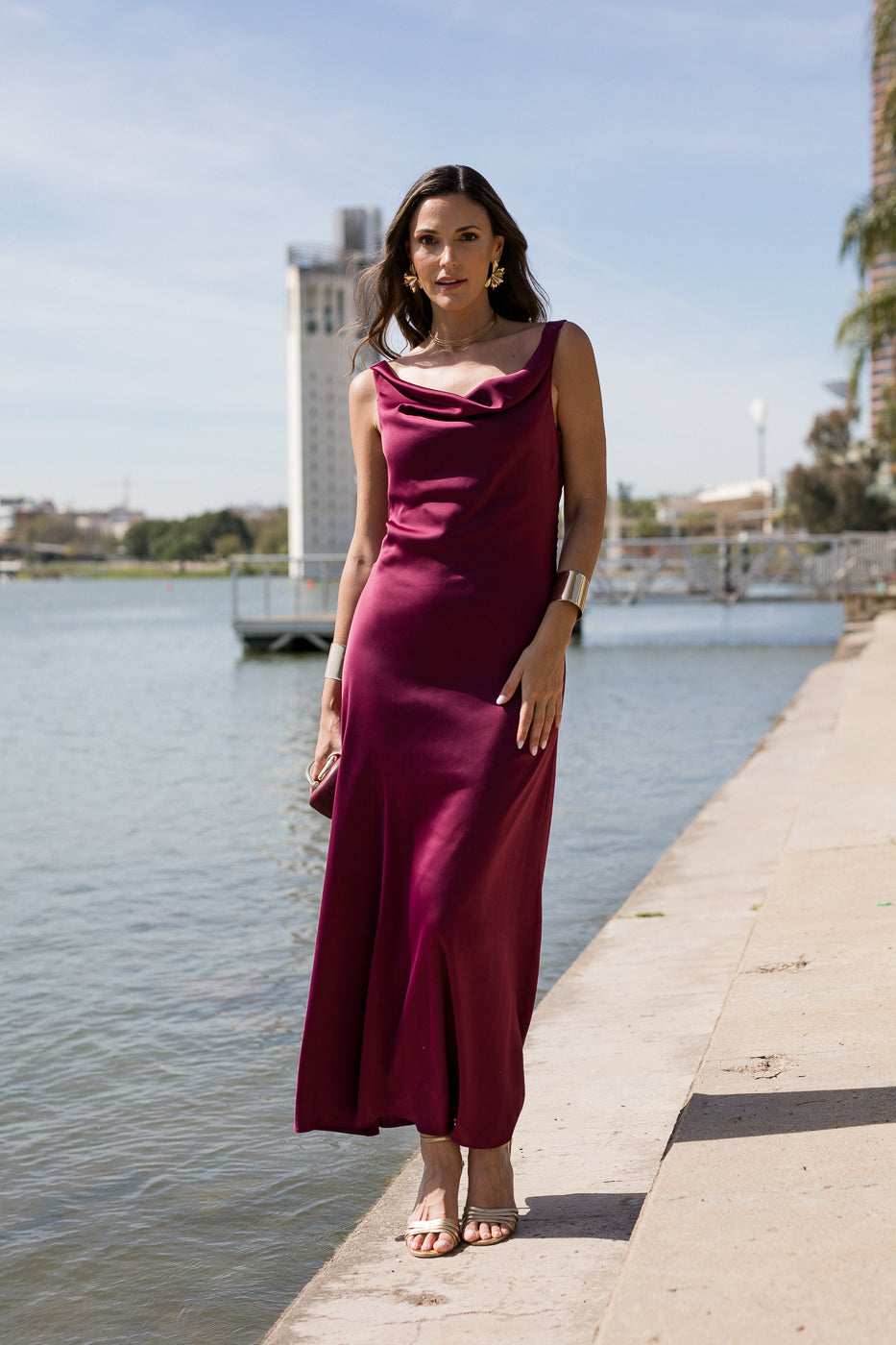 Vestido midi lolita com franjas