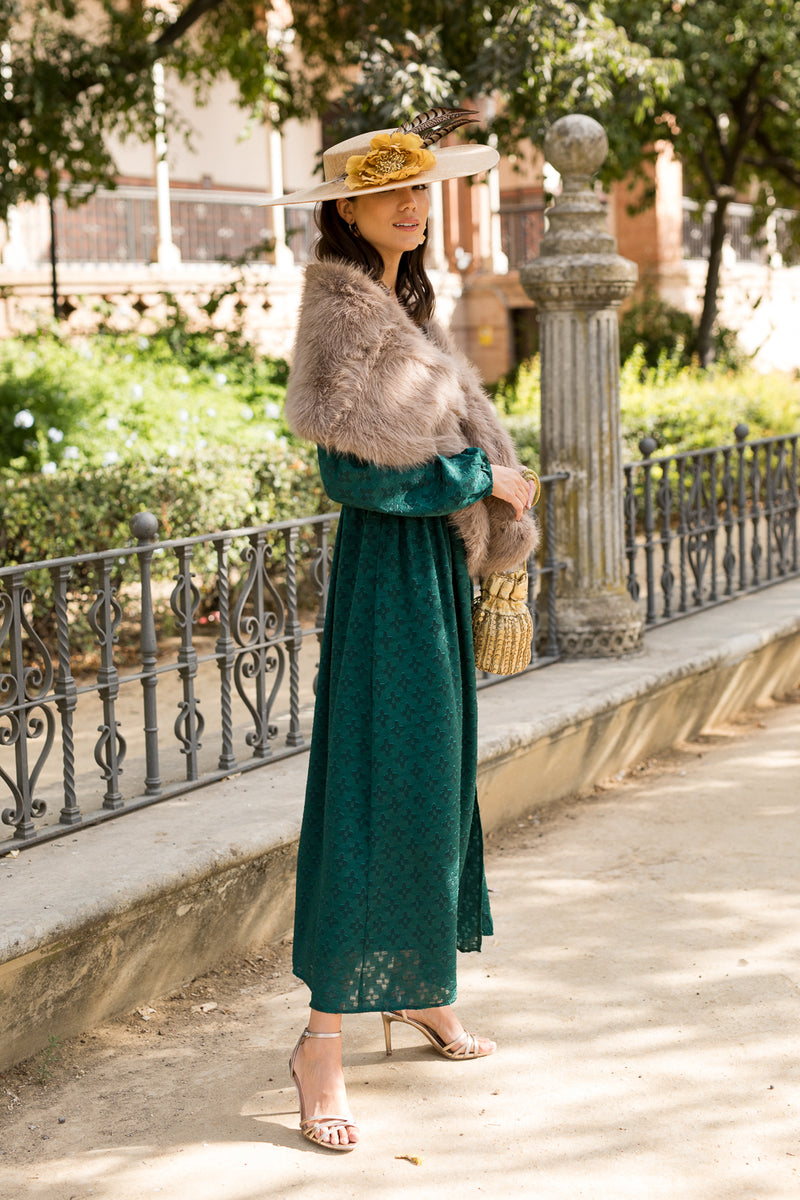 Vestido midi Almansa verde