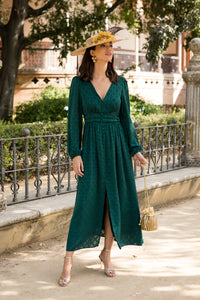 Vestido midi Almansa verde