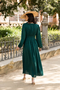 Vestido midi Almansa verde