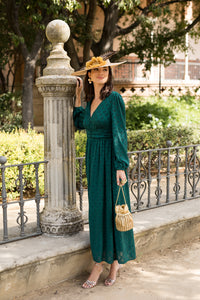 Vestido midi Almansa verde