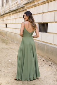 Vestido Azahar oliva