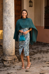 Capa de chiffon AZUL OCEANO