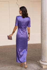 Vestido midi nudo Lavanda - ULTIMAS UNIDADES