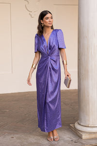 Vestido midi nudo Lavanda - ULTIMAS UNIDADES